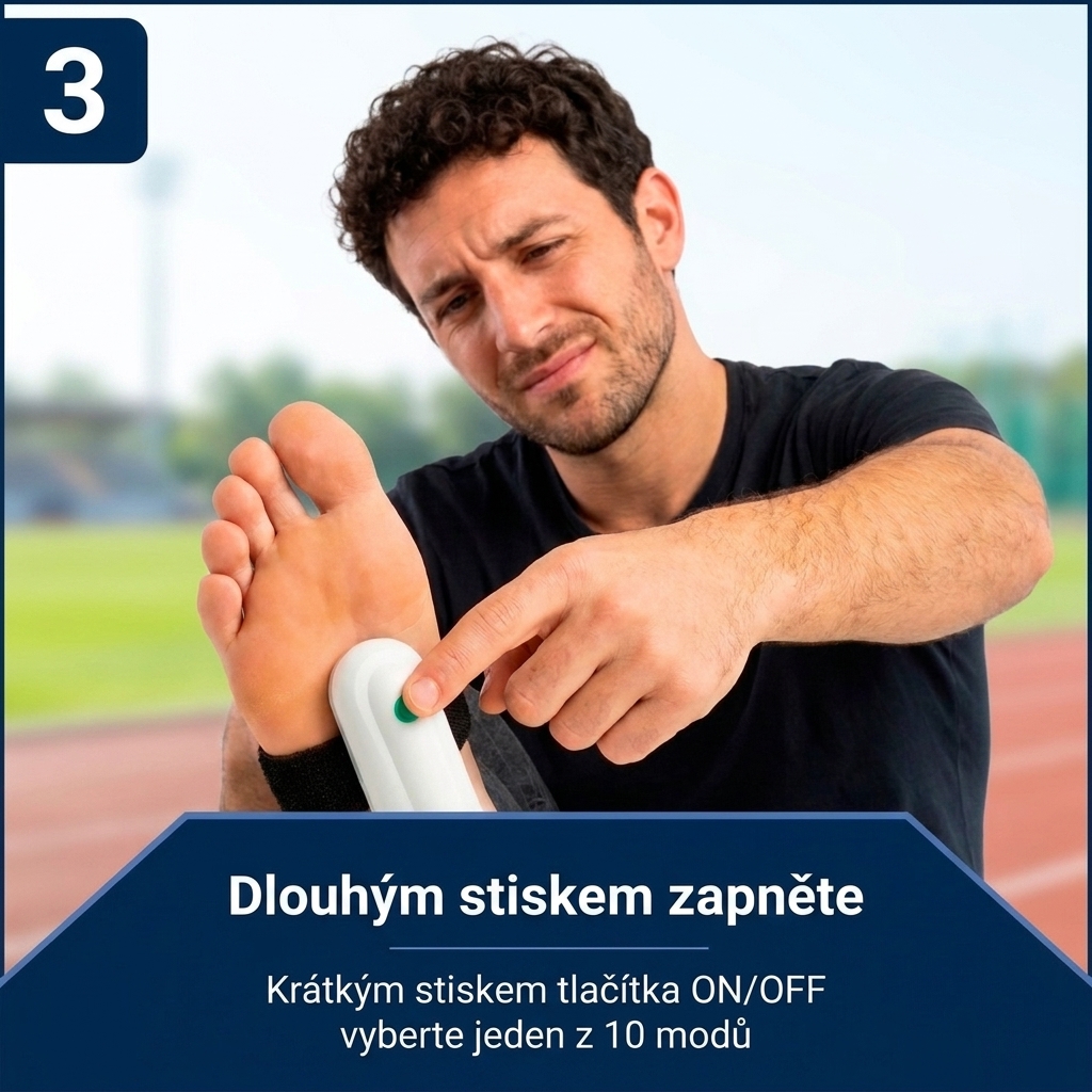 Krok 3: Spusťte 10minutový program – úleva od bolesti paty bez léků